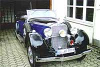 Mercedes-Benz 290 D Bauj. 1936, wurde in 6 Jahren toprestauriert. Das Fahrzeug ist ein Filmauto von Curd Jürgens.